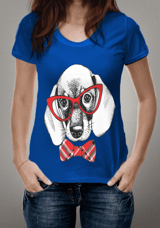 Estampa camiseta Unissex Cachorrinho 