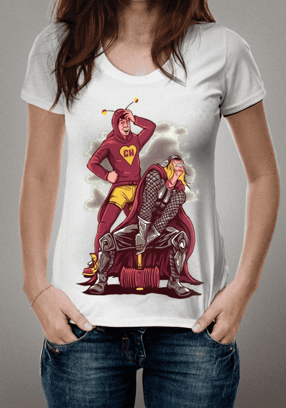 Estampa Chapolin e Thor