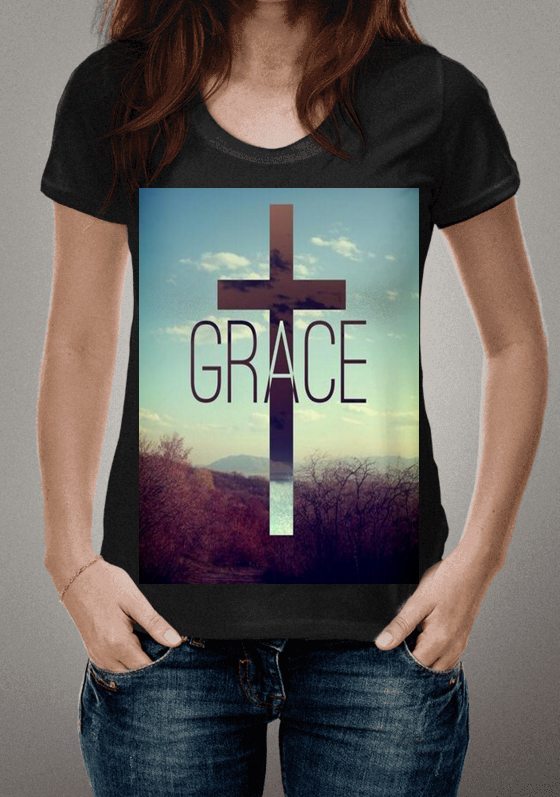 Nome do produto  Estampa cristã Grace 