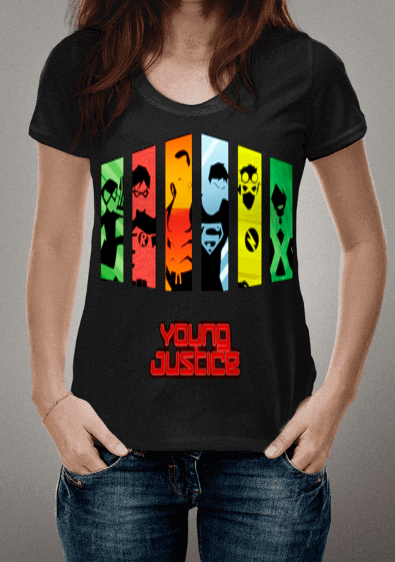 Nome do produto  Estampa de heroi Yung Justice