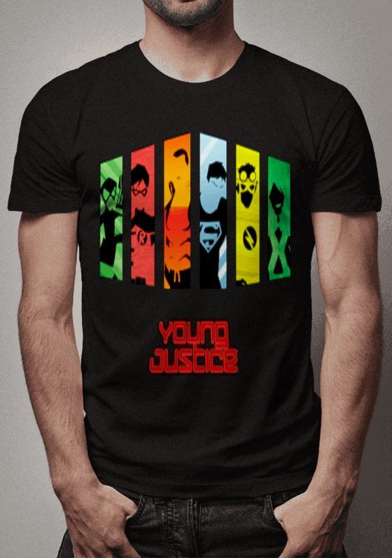 Nome do produto  Estampa de heroi Yung Justice