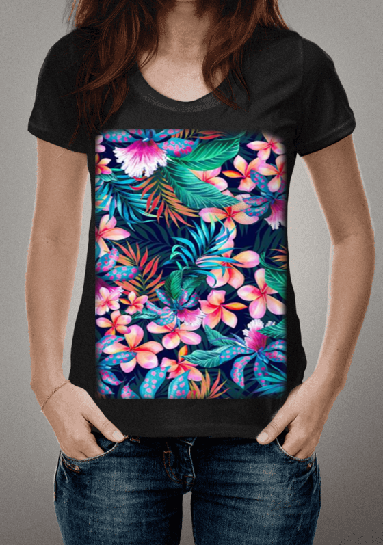 Nome do produto  estampa floral 001