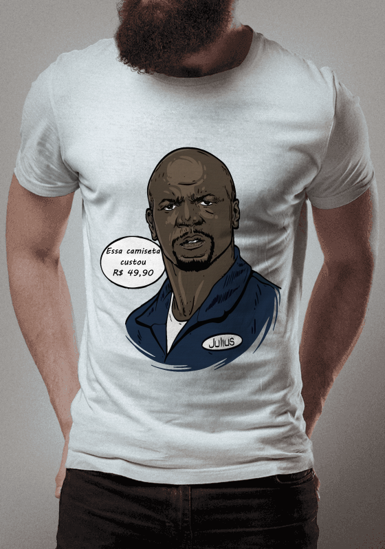 Nome do produto  Estampa Julius (Todo Mundo Odeia o Chris 