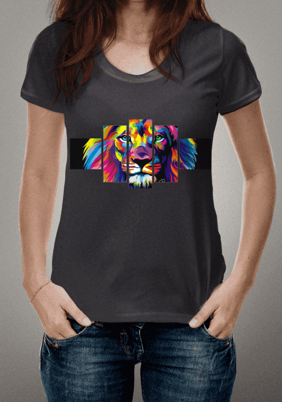 Nome do produto  ESTAMPA LEÃO 01