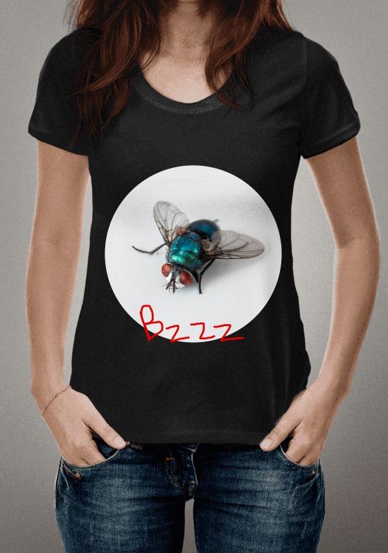 Nome do produto  Estampa mosca azul - Bzzz