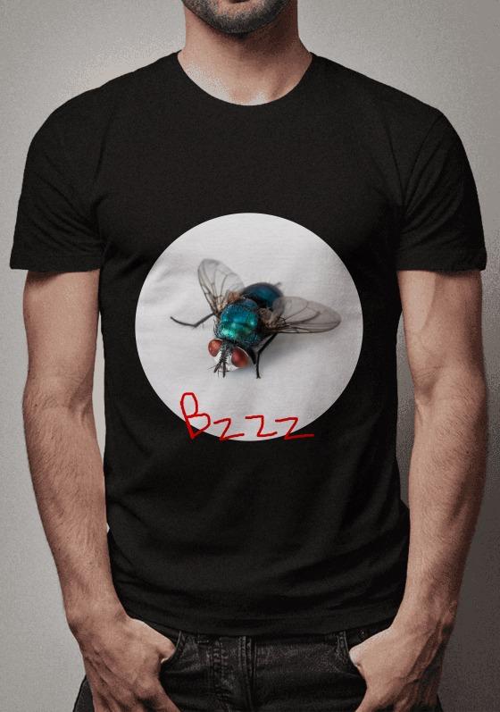Nome do produto  Estampa mosca azul - Bzzz