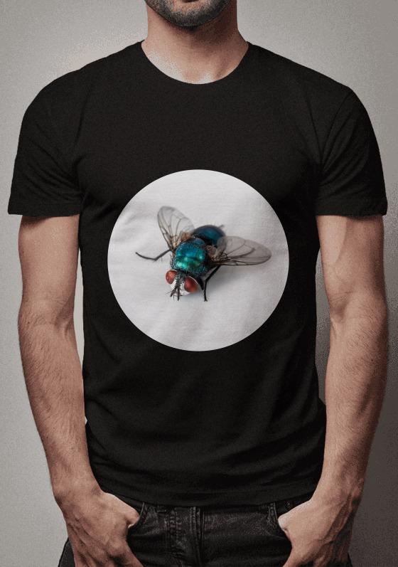 Nome do produto  Estampa mosca Azul - Todas as cores de malhas