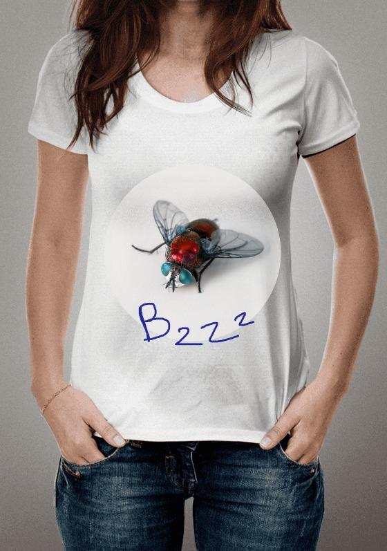 Nome do produto  Estampa mosca vermelha bzzz todas as cores