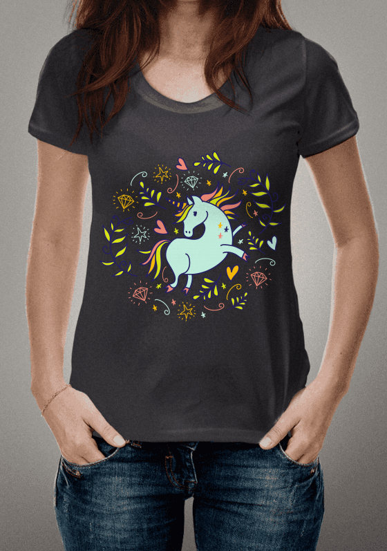 Nome do produto  Estampa Unicórnio