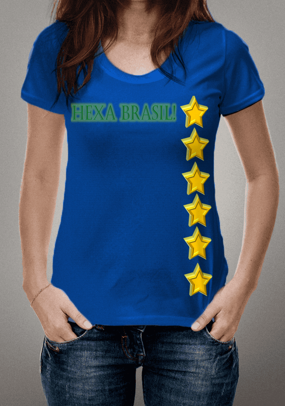 Nome do produto  #ESTILOS_CAMISARTES#BRASIL#É#HEXÁ#2018# COPA DO MUNDO