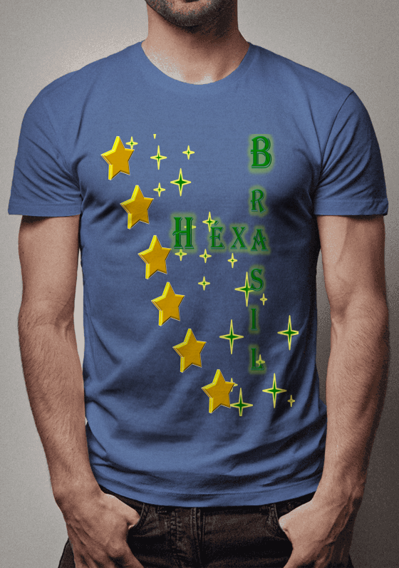 Nome do produto  #ESTILOS_CAMISARTES#BRASIL#É#HEXÁ#2018# COPA DO MUNDO