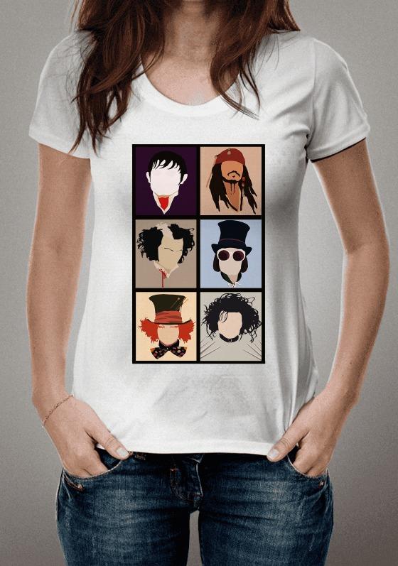 Nome do produto  Faces Johnny Depp Characters