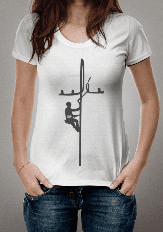 Nome do produto  FÉ ELETRICISTA cores claras