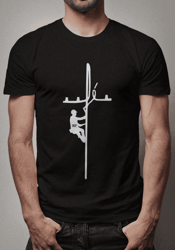 Nome do produto  FÉ ELETRICISTA cores escuras