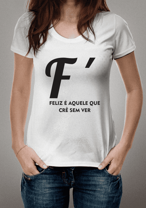 Nome do produto: FÉ FELIZ É AQUELE QUE CRE SEM VER