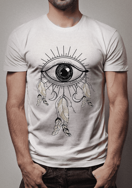 feathered eye