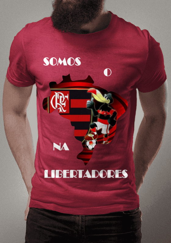 Nome do produto  Flamengo na libertadores vermelha