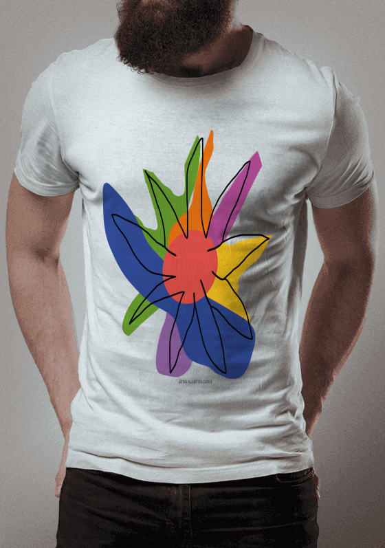 Nome do produto  Flor colorida