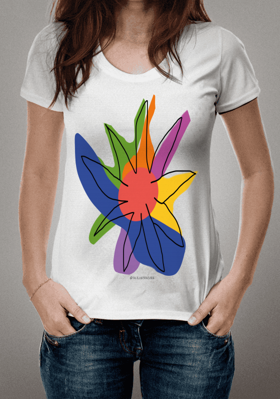 Nome do produto  Flor colorida