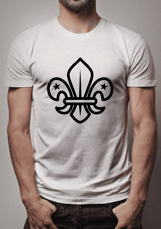 Flor de Lis Escoteira Transparente