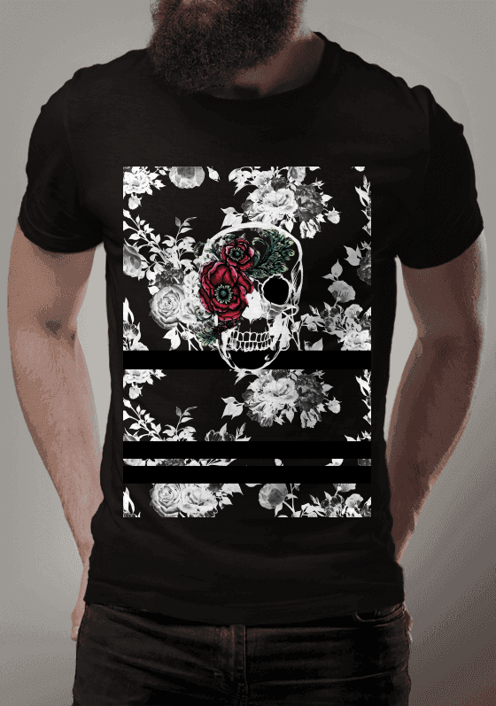 Nome do produto  Floral caveira