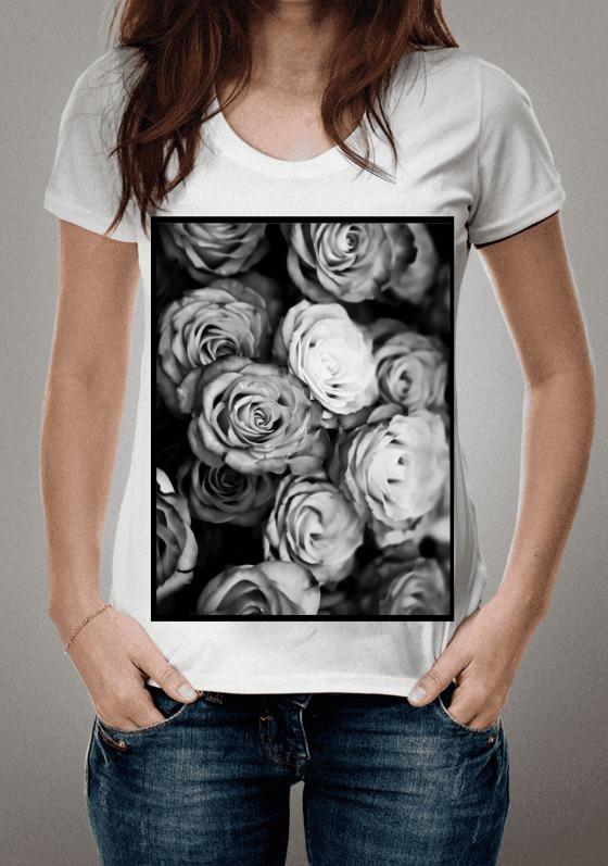 Nome do produto  Flores Preto e Branco