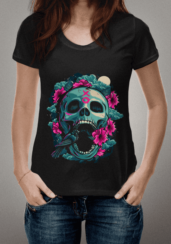 Flower Skull