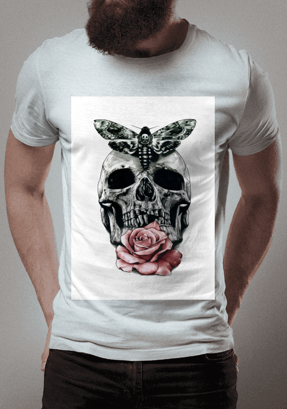 Nome do produto  flower skull