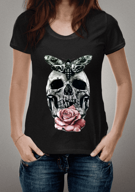 Nome do produto  flower skull