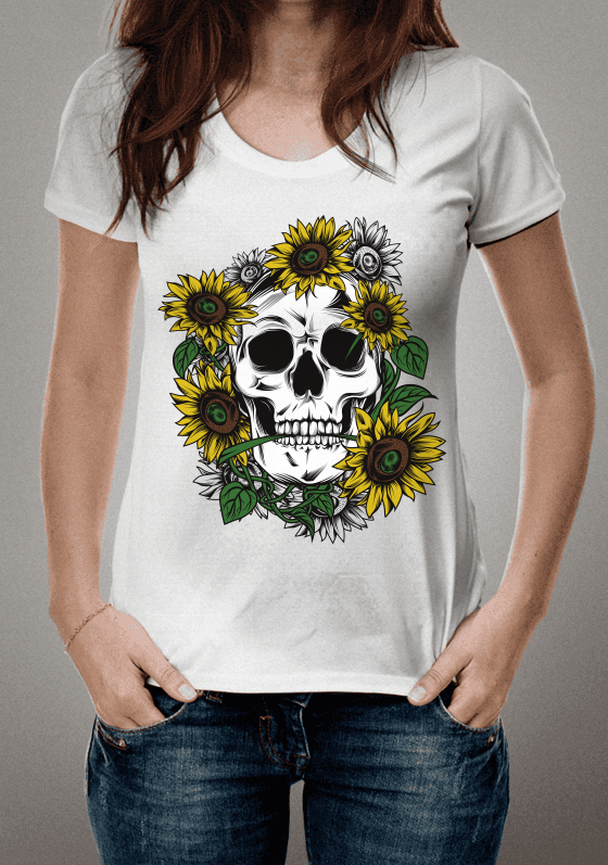 FLOWER SKULL II