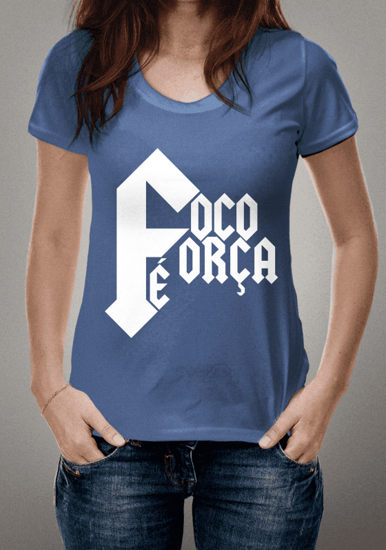 Nome do produto  Foco Força Fé Azul
