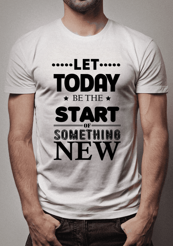 Frase -  Deixe hoje ser o início de algo novo