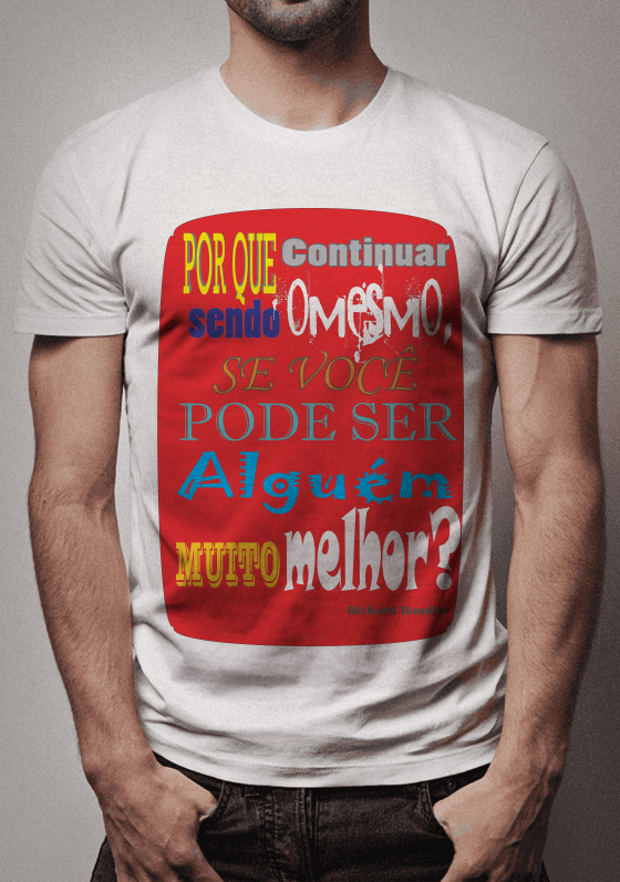 Nome do produto  Frase de Richard Bandler - Estampa Vermelha