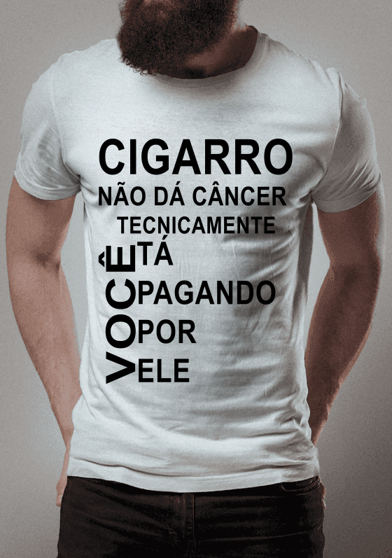 Frases - Cigarro não dá Câncer