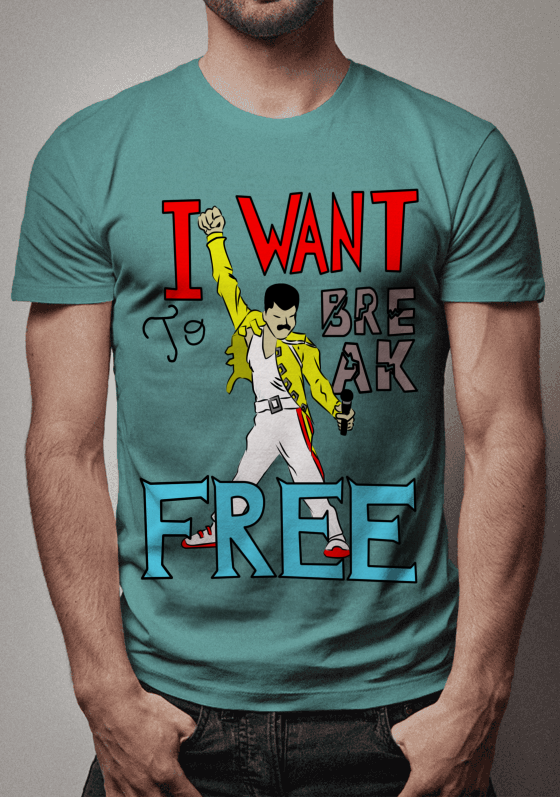Nome do produto: Freddie Mercury "I want to break free"