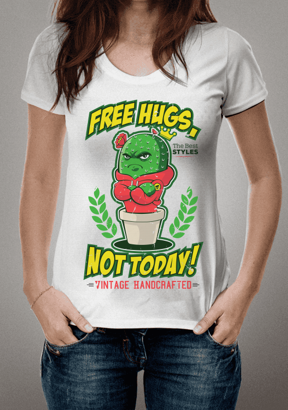 Nome do produto  Free hugs not today