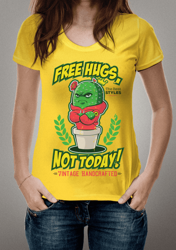 Nome do produto  Free hugs not today