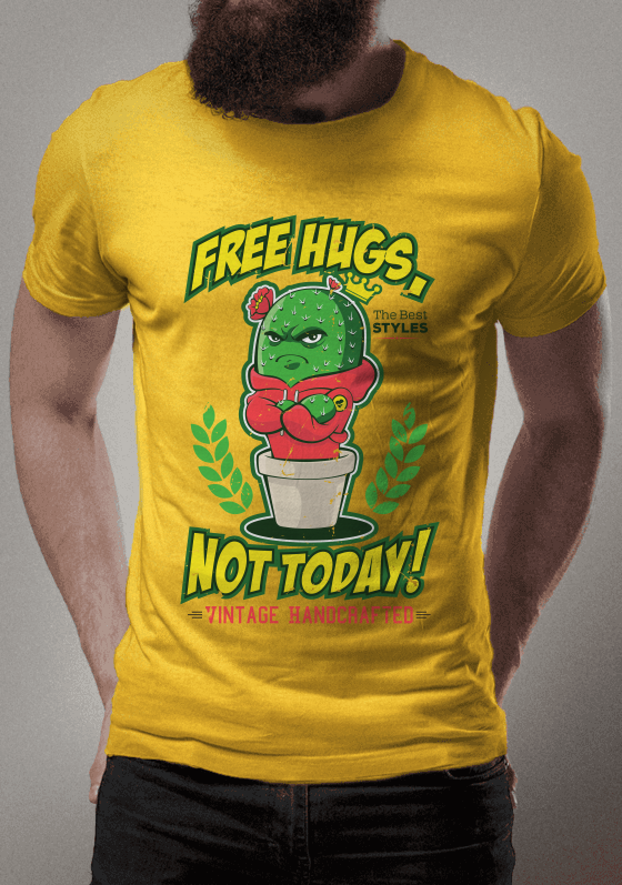 Nome do produto  Free hugs not today
