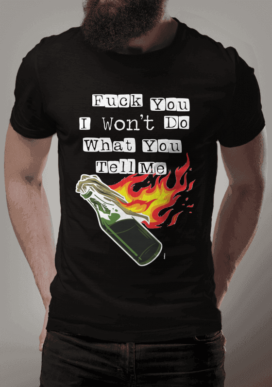 Nome do produto  Fuck You I Won't Do What You Tell Me 2