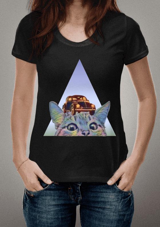 Nome do produto  Fusca e gato-Color Fantasy-Pirâmide