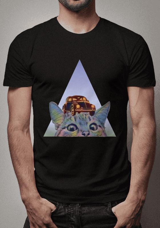 Nome do produto  Fusca e gato-Color Fantasy-Pirâmide