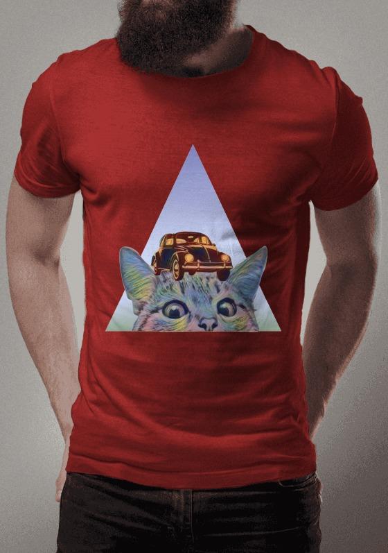 Nome do produto  Fusca e gato-Color Fantasy-Pirâmide