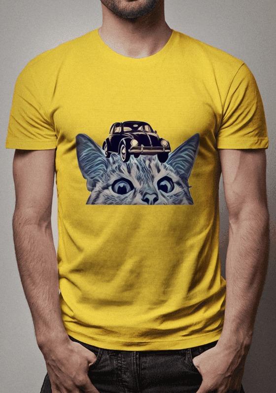 Nome do produto  Fusca gato - Surrealism_burned