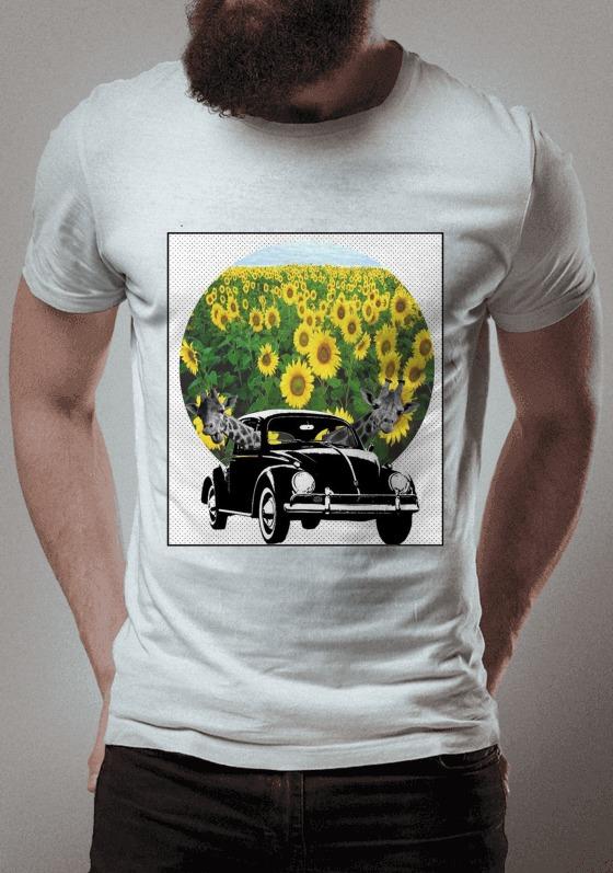 Nome do produto  Fusca girafas motoristas flores