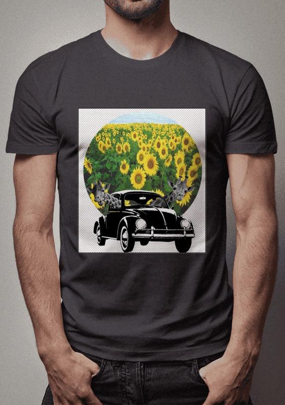 Nome do produto  Fusca girafas motoristas flores