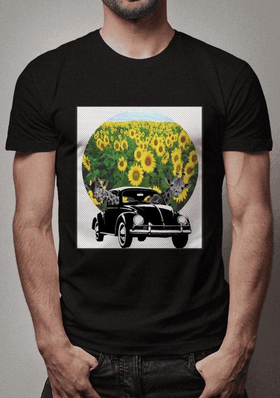 Nome do produto  Fusca girafas motoristas flores