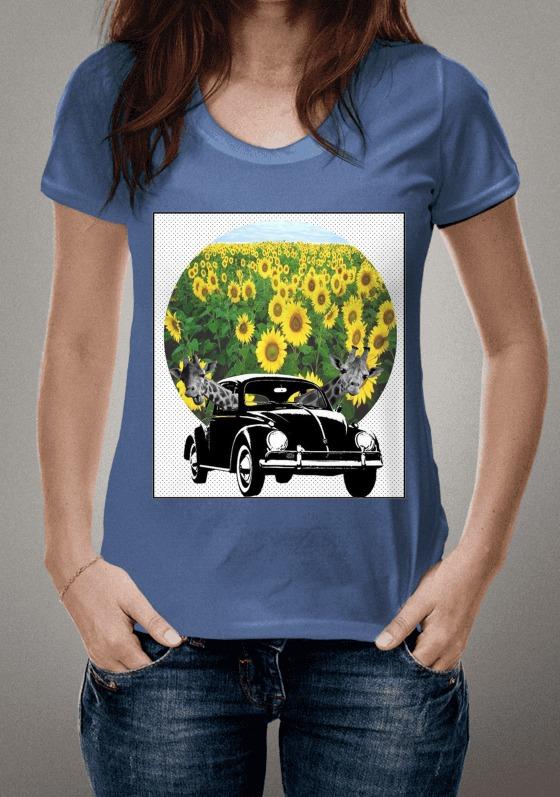 Nome do produto  Fusca girafas motoristas flores