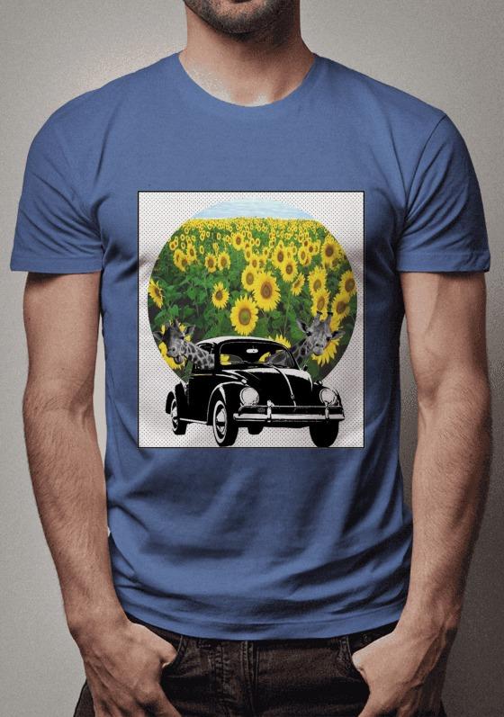 Nome do produto  Fusca girafas motoristas flores