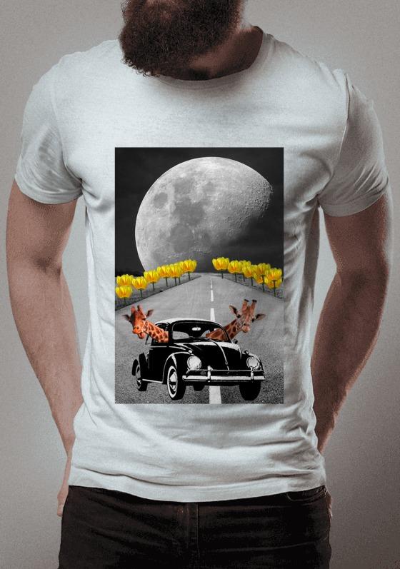 Nome do produto  Fusca girafas motoristas Lua Tulipas