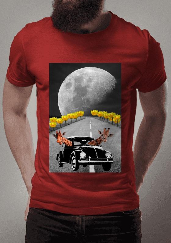 Nome do produto  Fusca girafas motoristas Lua Tulipas